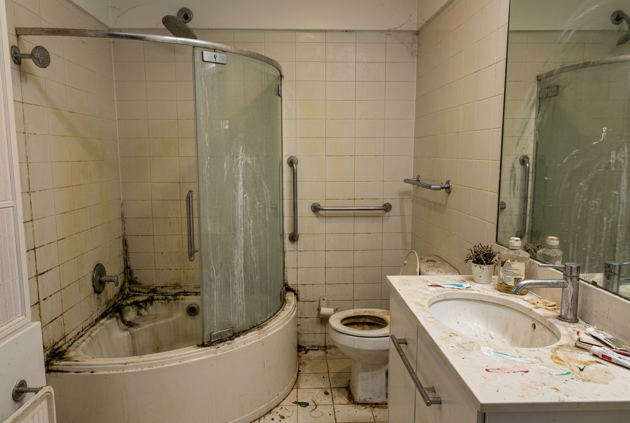 Bathroom Makeover before